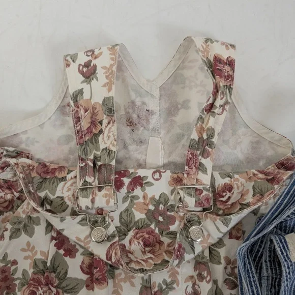 Bundle of 3 Overalls Girls Unisex Kids Child Coveralls Shortalls Shorts Onesie - Picture 5 of 8